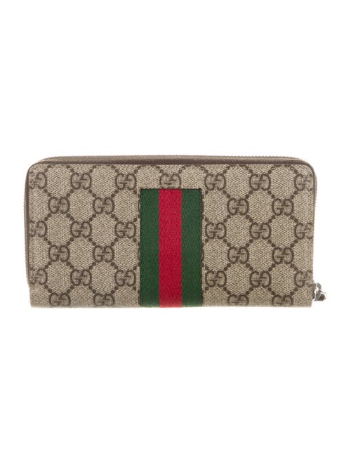Gucci GG Supreme Canvas Continental Wallet GG Supreme Continental Wallet