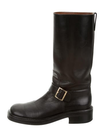 Gucci Leather Mid-Calf Boots
