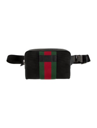 Gucci Web Techno Canvas Belt Bag