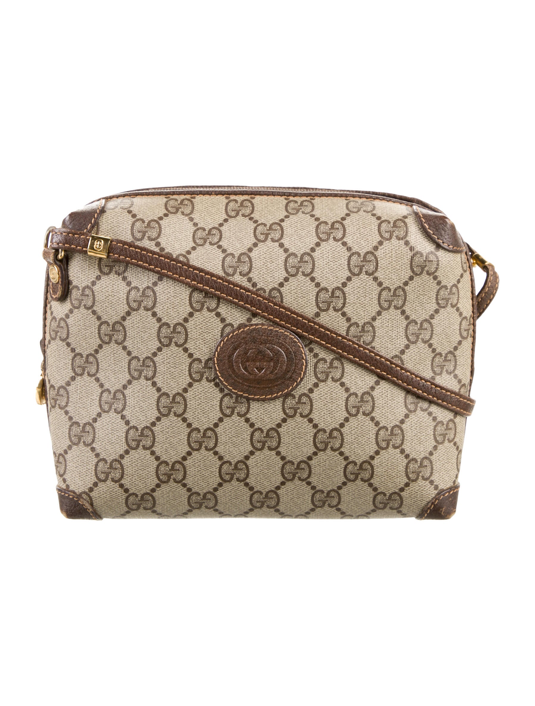 Gucci Guccissima Messenger Bag Black Crossbody Bags, Handbags