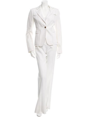 Gucci Wide-Leg Two-Piece Pantsuit