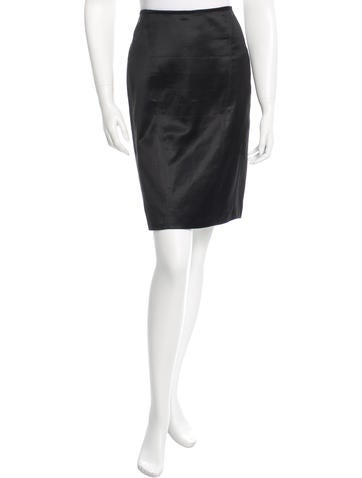 Gucci Satin Pencil Skirt