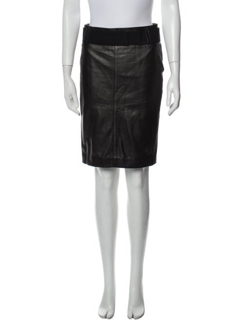 Gucci Leather Knee-Length Skirt