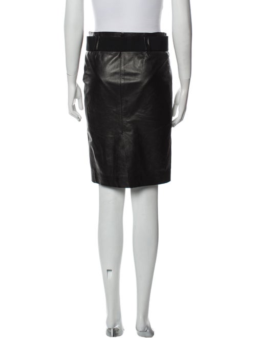 Gucci Leather Knee-Length Skirt