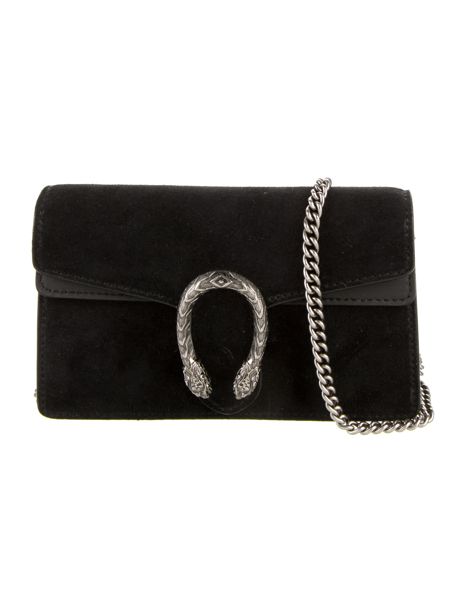 Gucci Dionysus Super Mini Shoulder Bag Black Crossbody Bags, Handbags