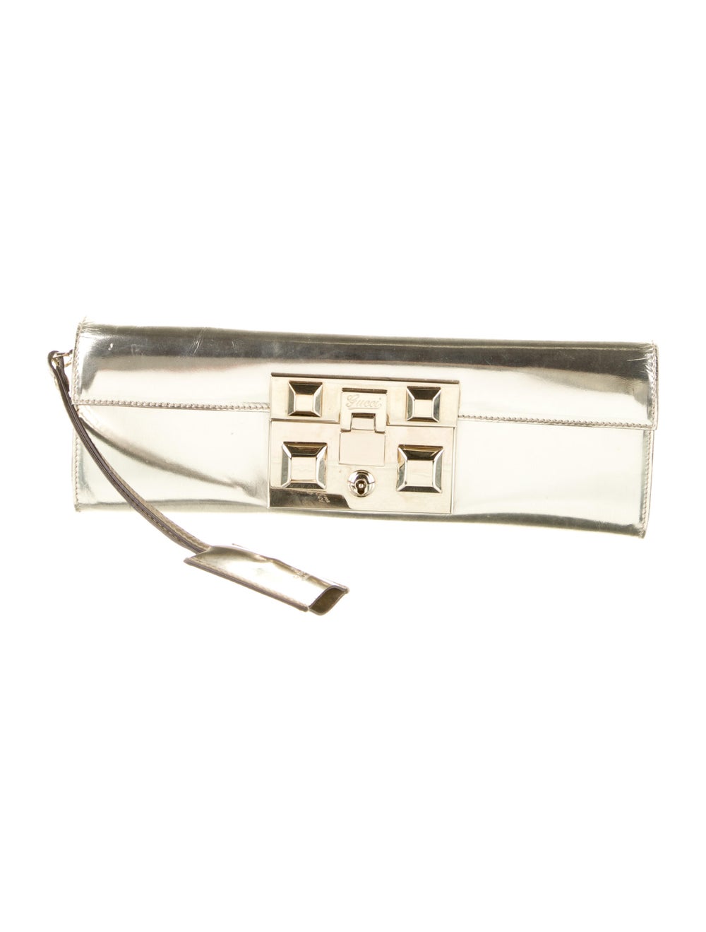 Gucci Patent Leather Mirror Clutch - image 1