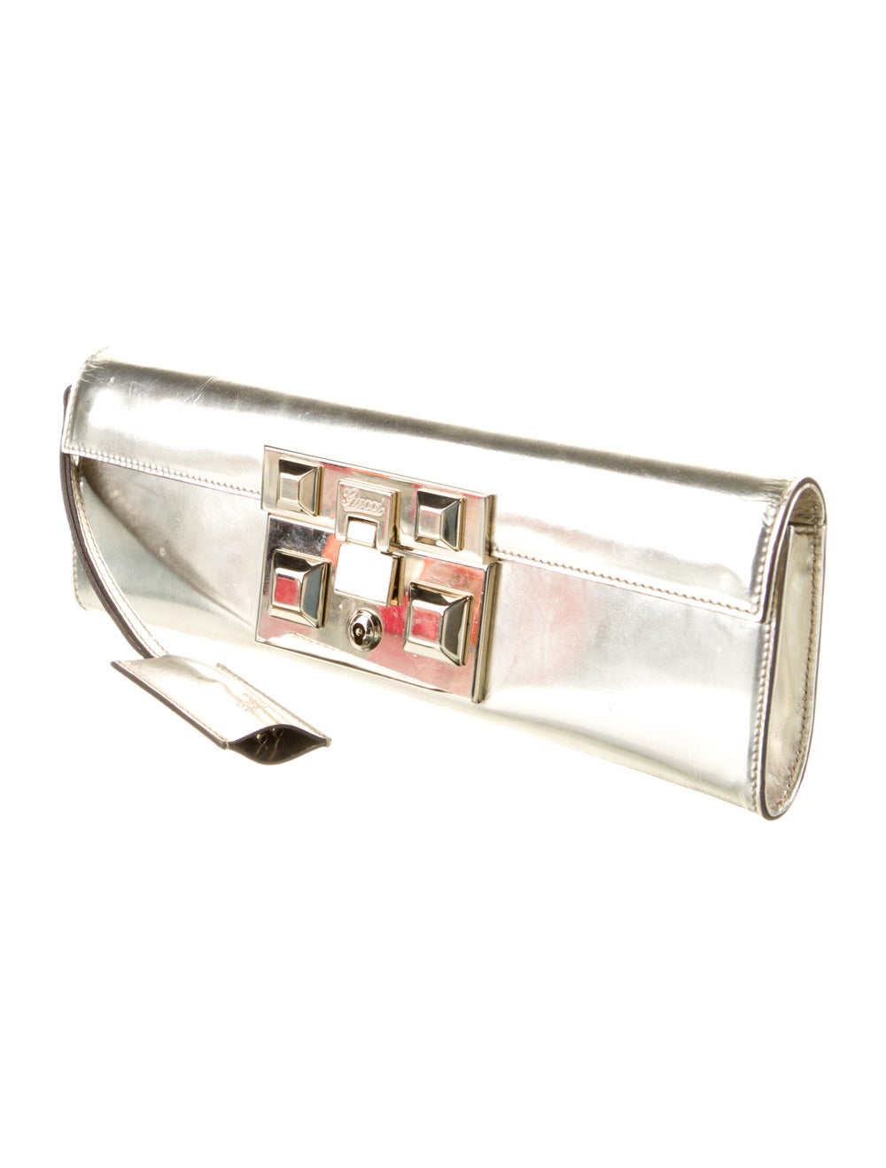 Gucci Patent Leather Mirror Clutch - image 3