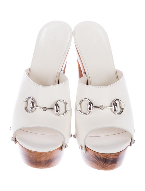 Gucci Platform Horsebit Slide Sandals