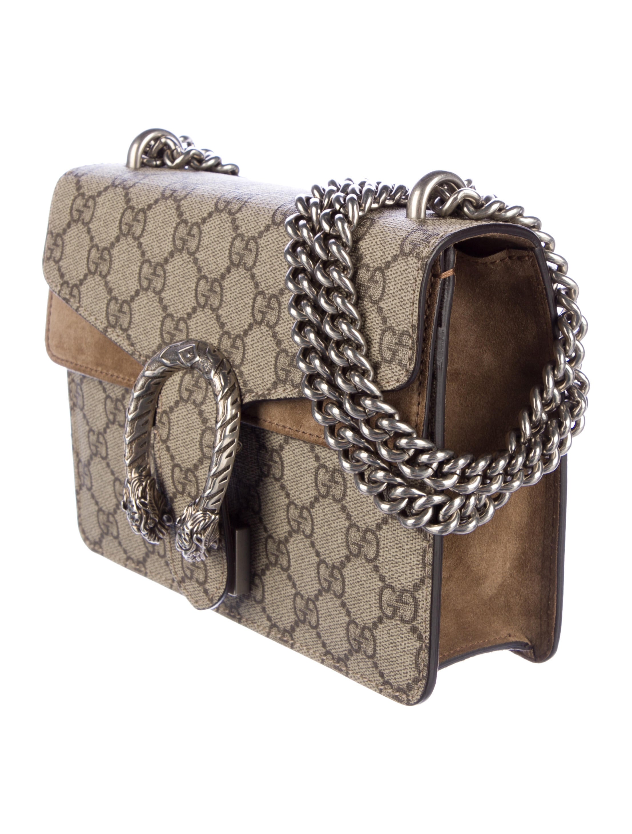 Gucci GG Supreme Mini Dionysus Shoulder Bag Neutrals Shoulder Bags