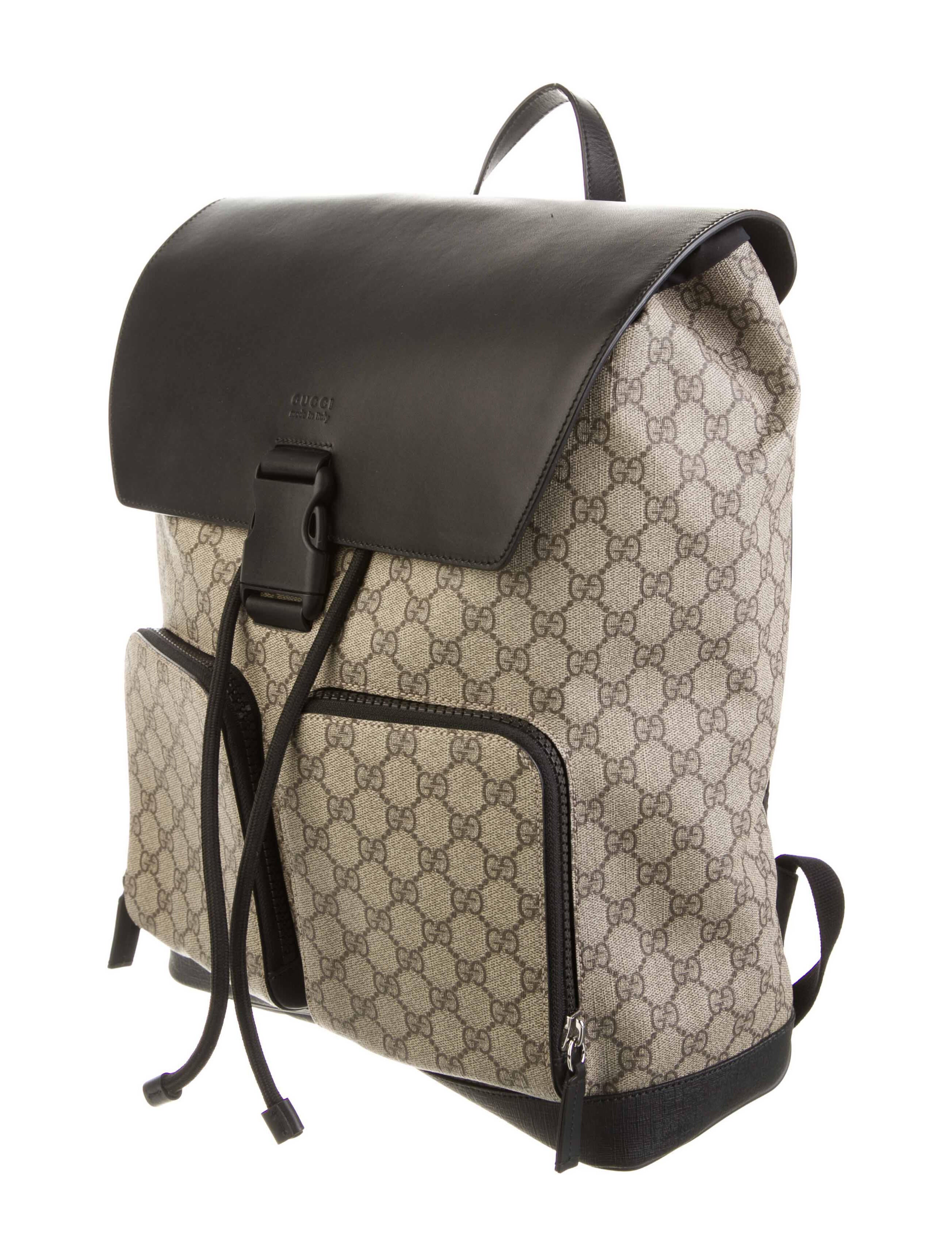 Gucci GG Monogram Backpack Brown Backpacks, Bags GUC1123554 The