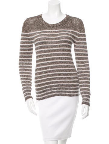 Gucci Angora-Blend Striped Sweater