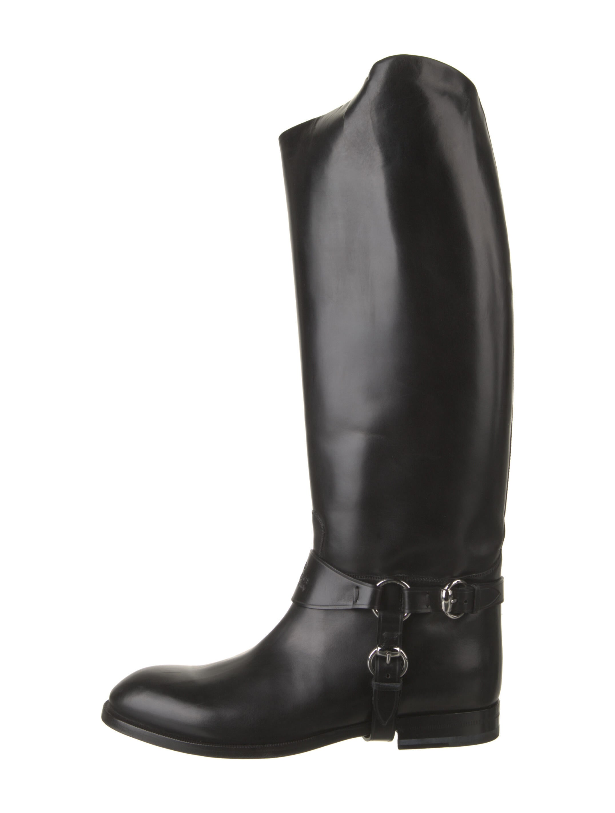 Gucci Leather Riding Boots