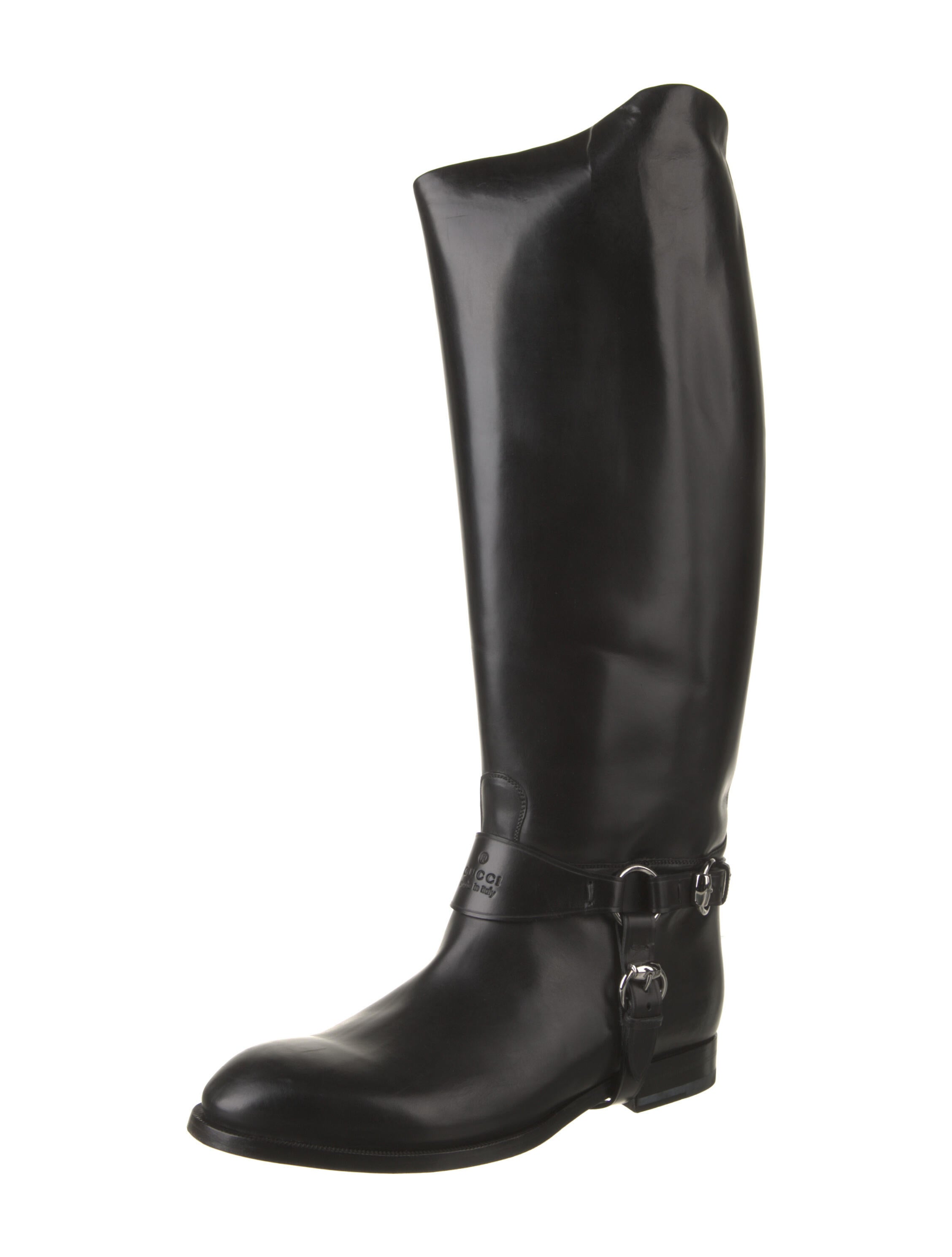 Gucci Leather Riding Boots Black Boots, Shoes GUC1127256 The RealReal