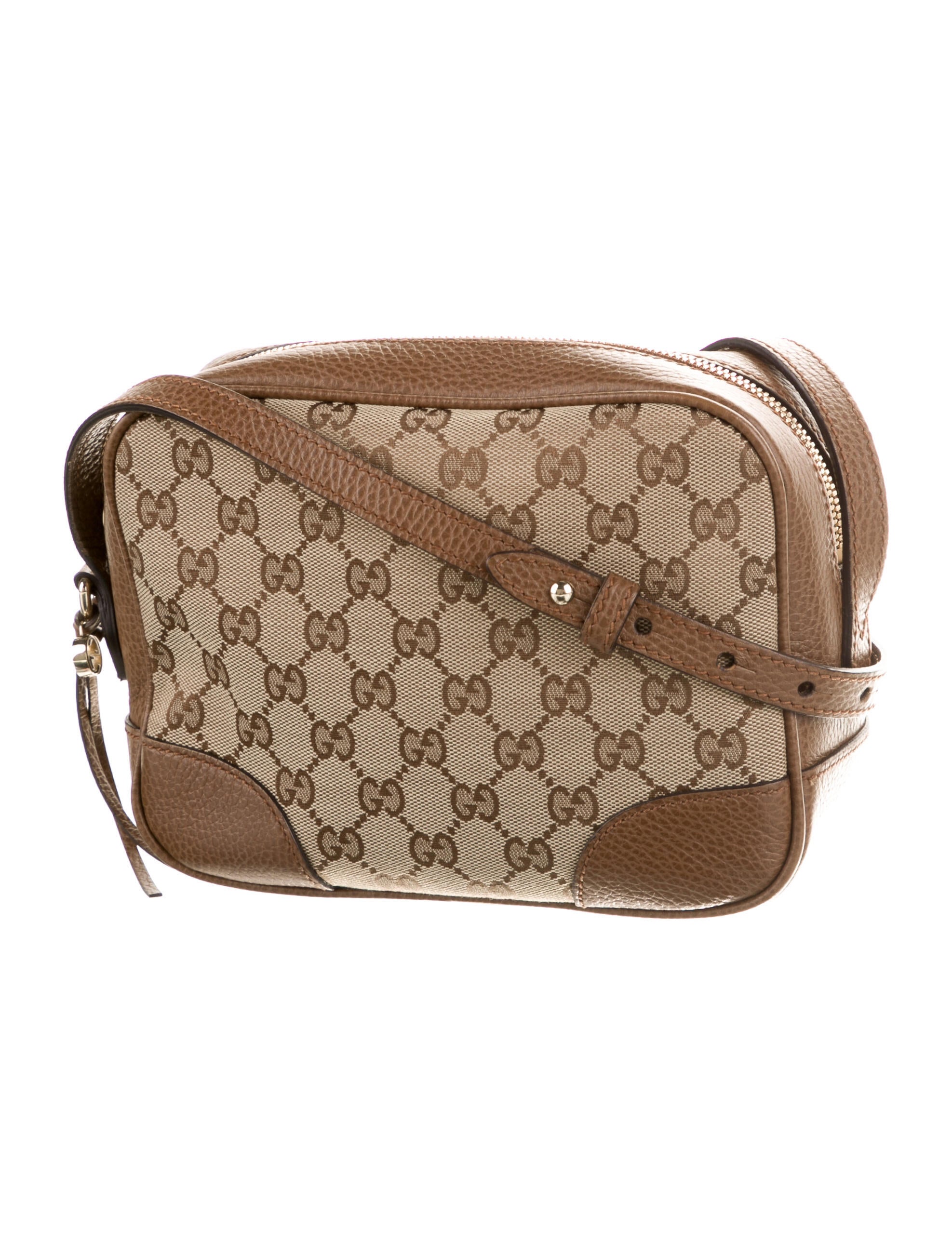 Gucci GG Canvas Mini Bree Crossbody Bag Neutrals Crossbody Bags