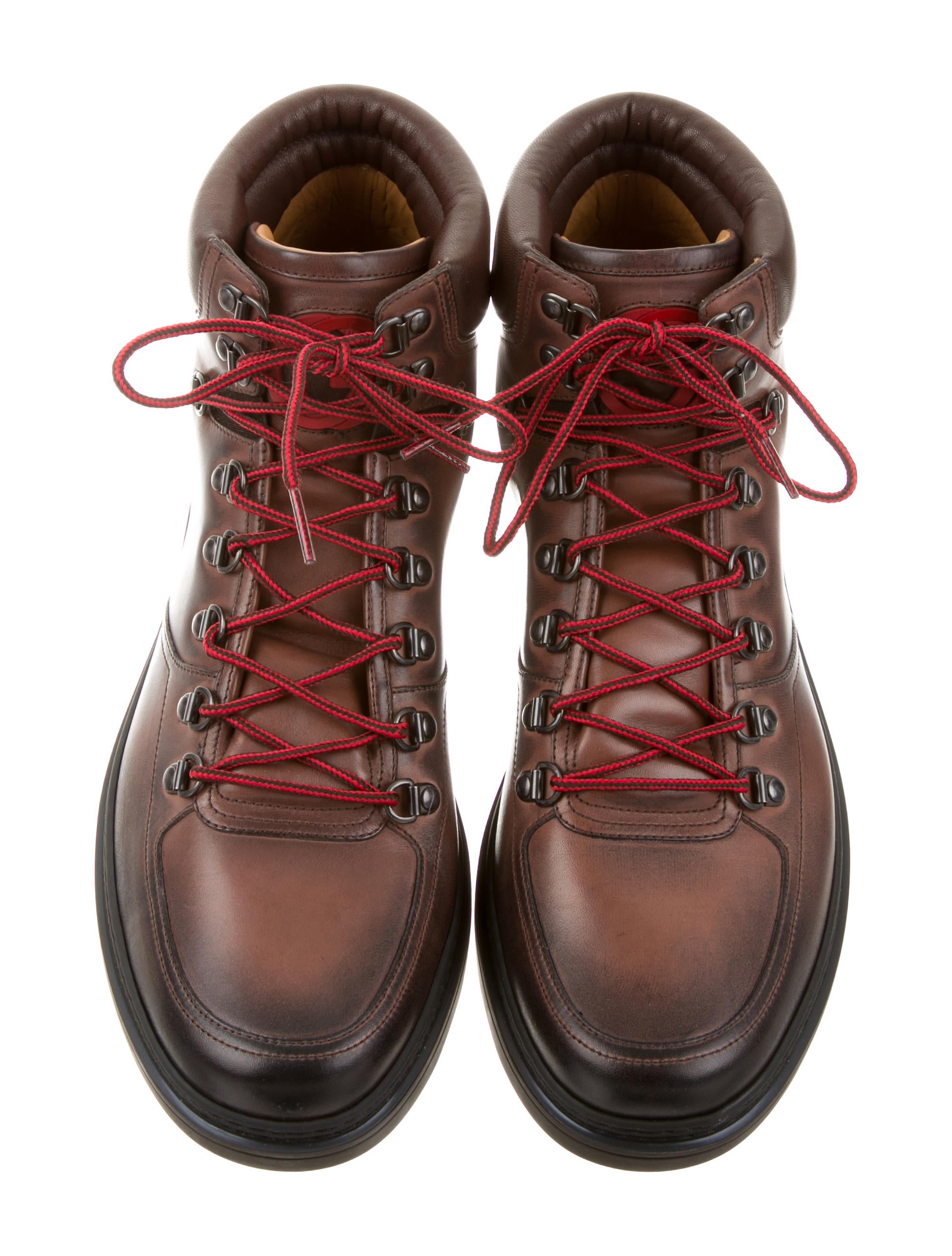 Gucci Leather Hiking Boots w/ Tags Shoes GUC113523 The RealReal