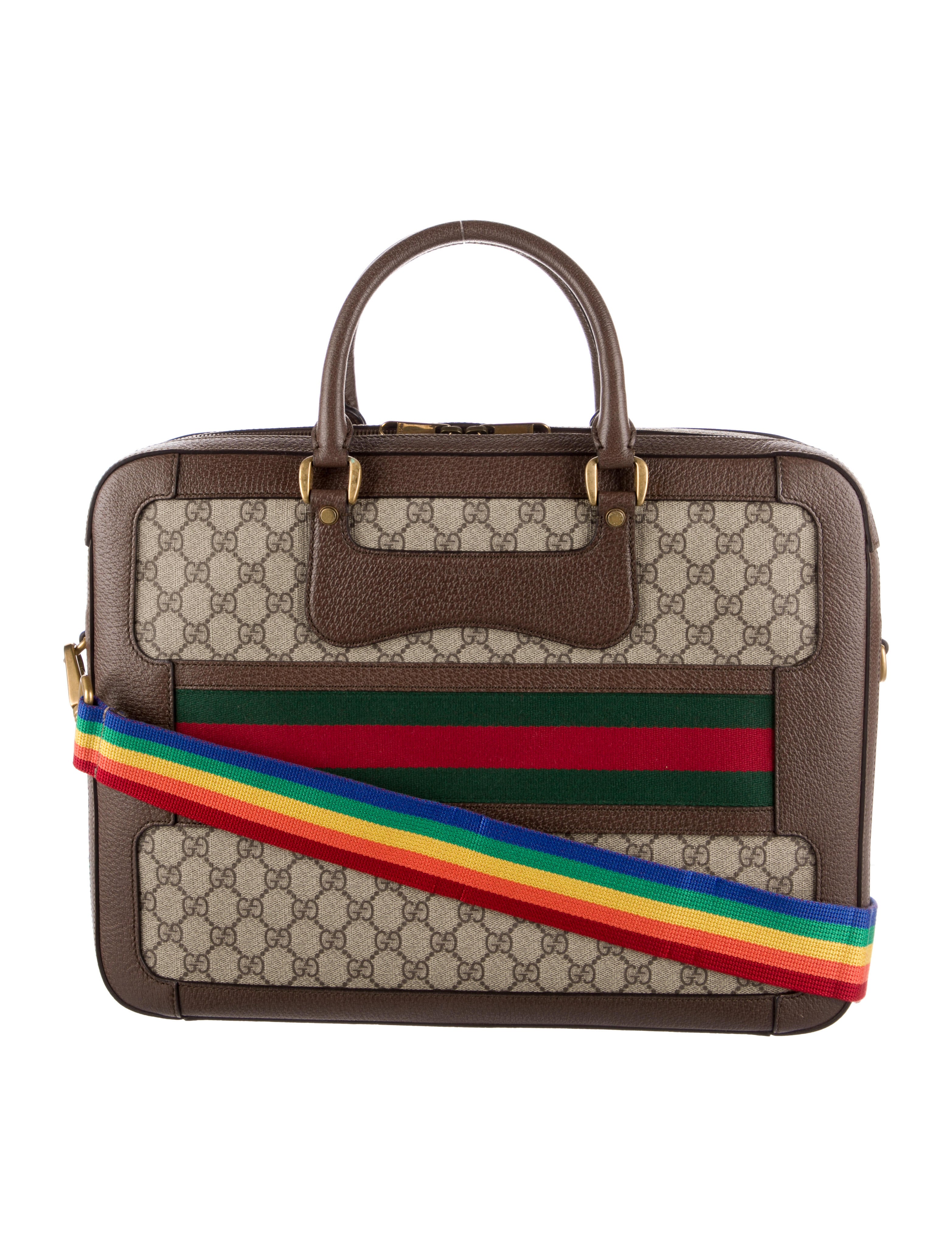 Gucci GG Supreme Briefcase Neutrals Briefcases, Bags GUC1136649