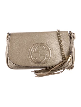 Gucci Leather Medium Soho Flap Crossbody