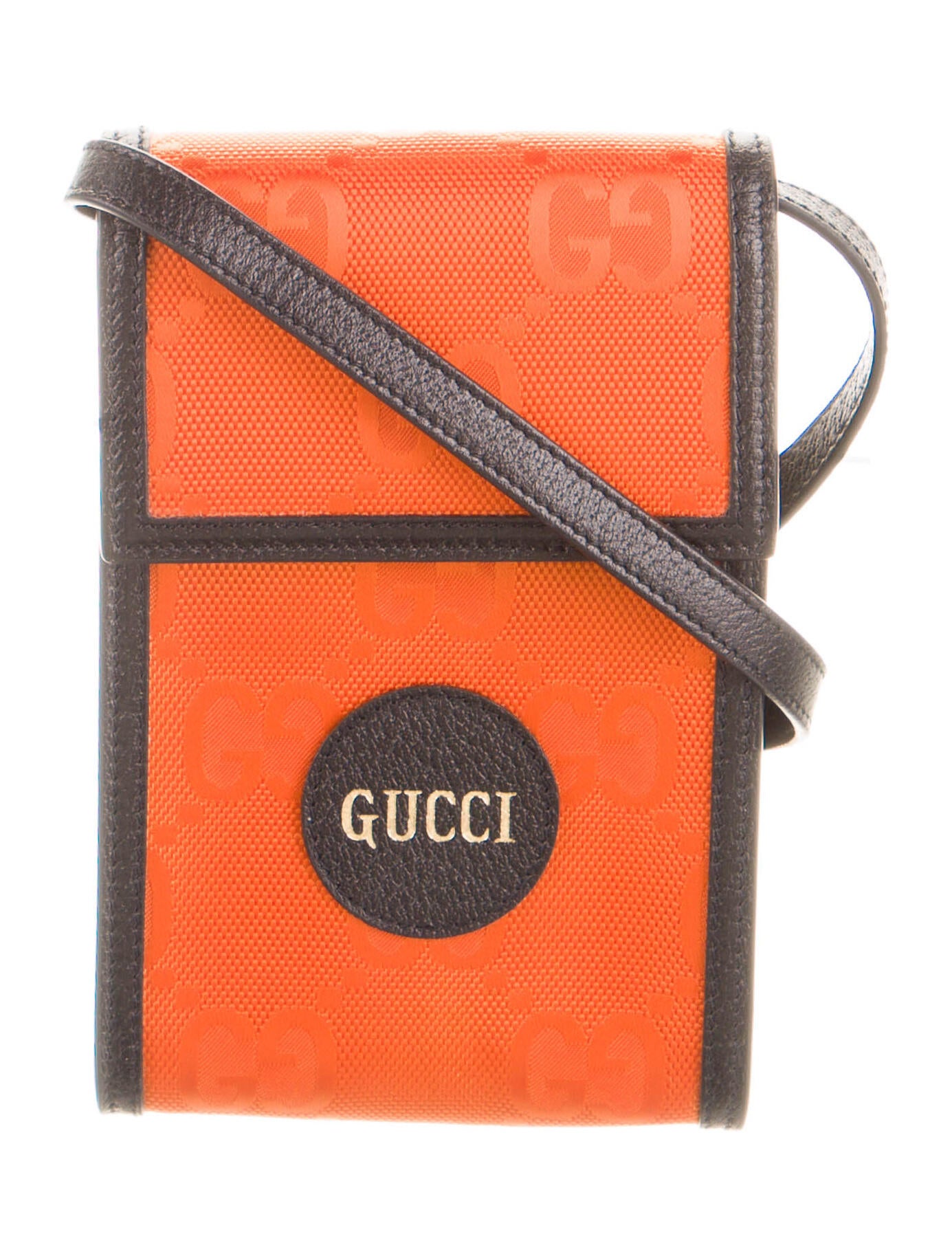 Gucci GG Nylon Mini Off The Grid Crossbody Bag Orange Crossbody Bags