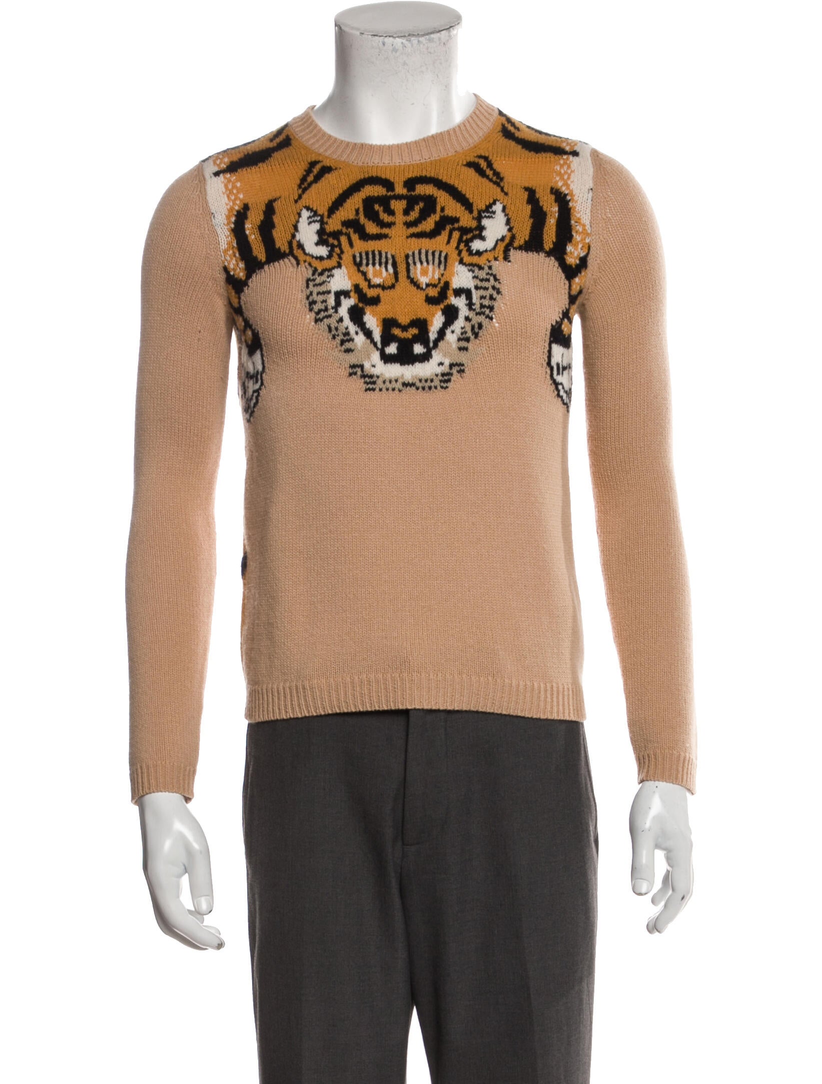 Gucci Graphic Print Crew Neck Sweater