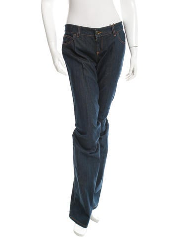 Gucci Embellished Wide-Leg Jeans w/ Tags