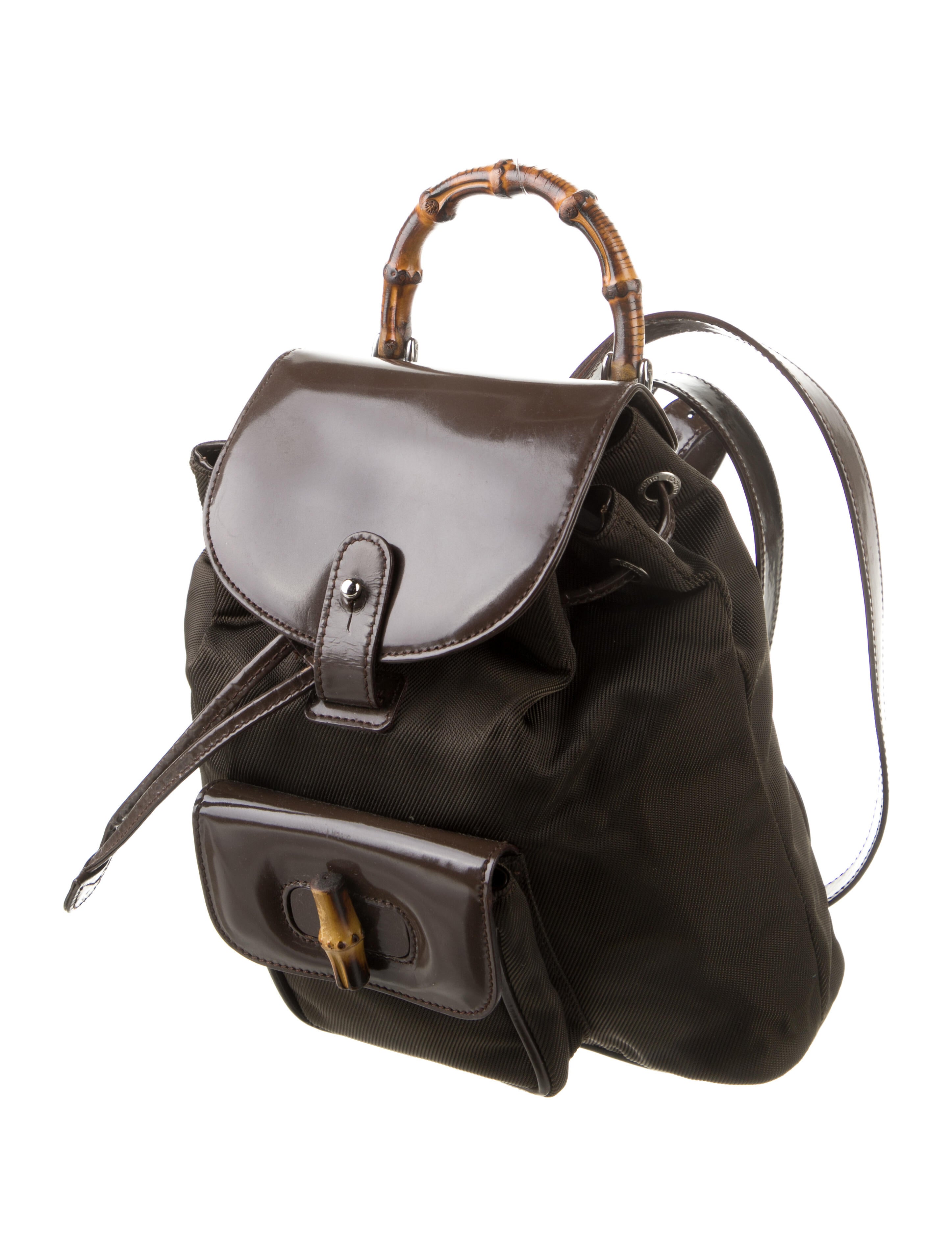 gucci mini bamboo backpack