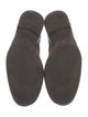 Gucci Web Accent Leather Loafers