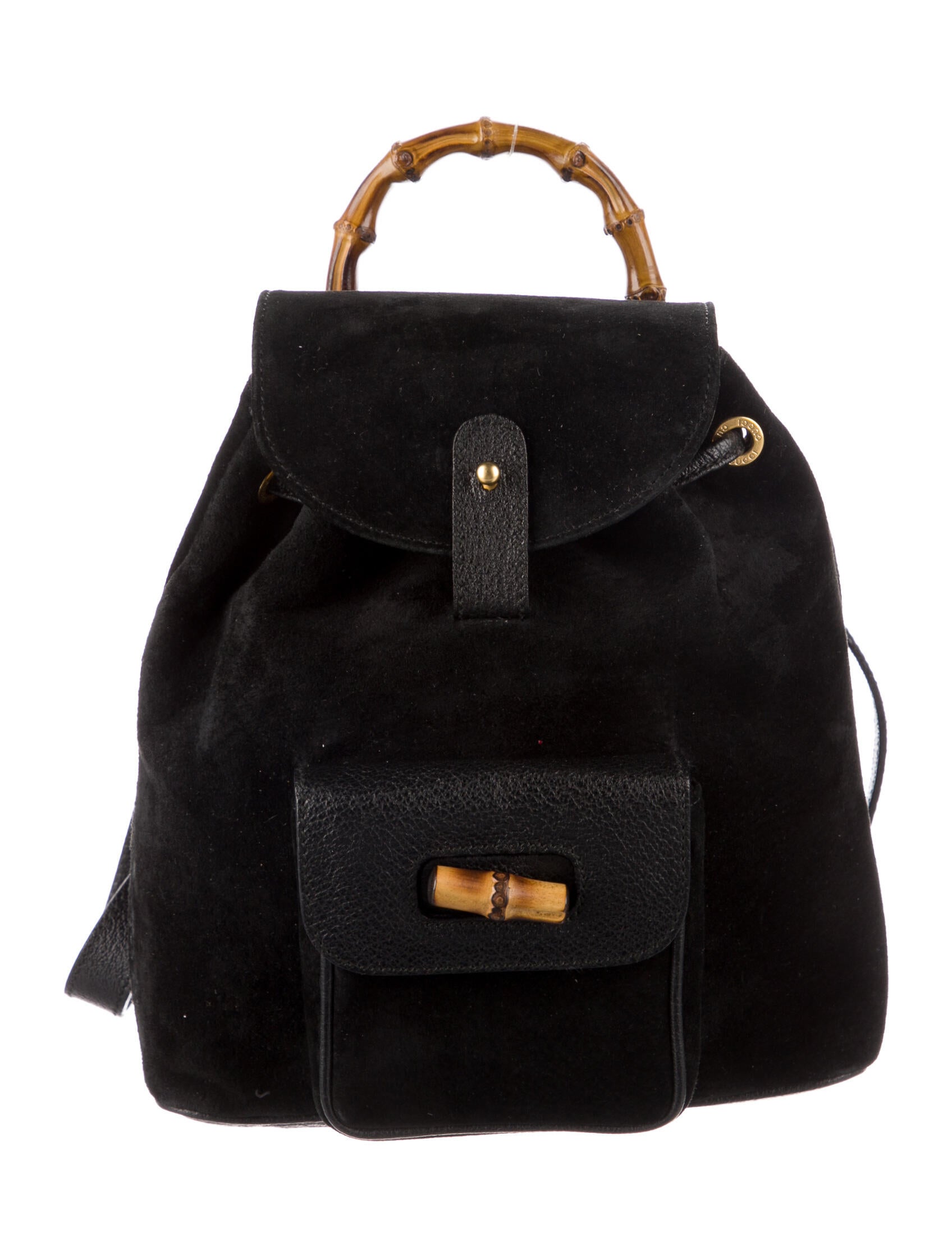 Gucci GG Signature Leather Large Backpack Black Backpacks, Handbags