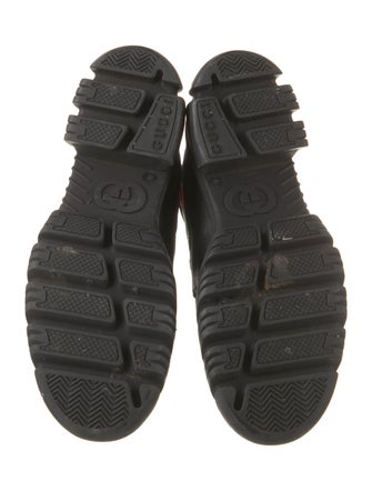 Gucci Quebec Web Accent Hiking Boots