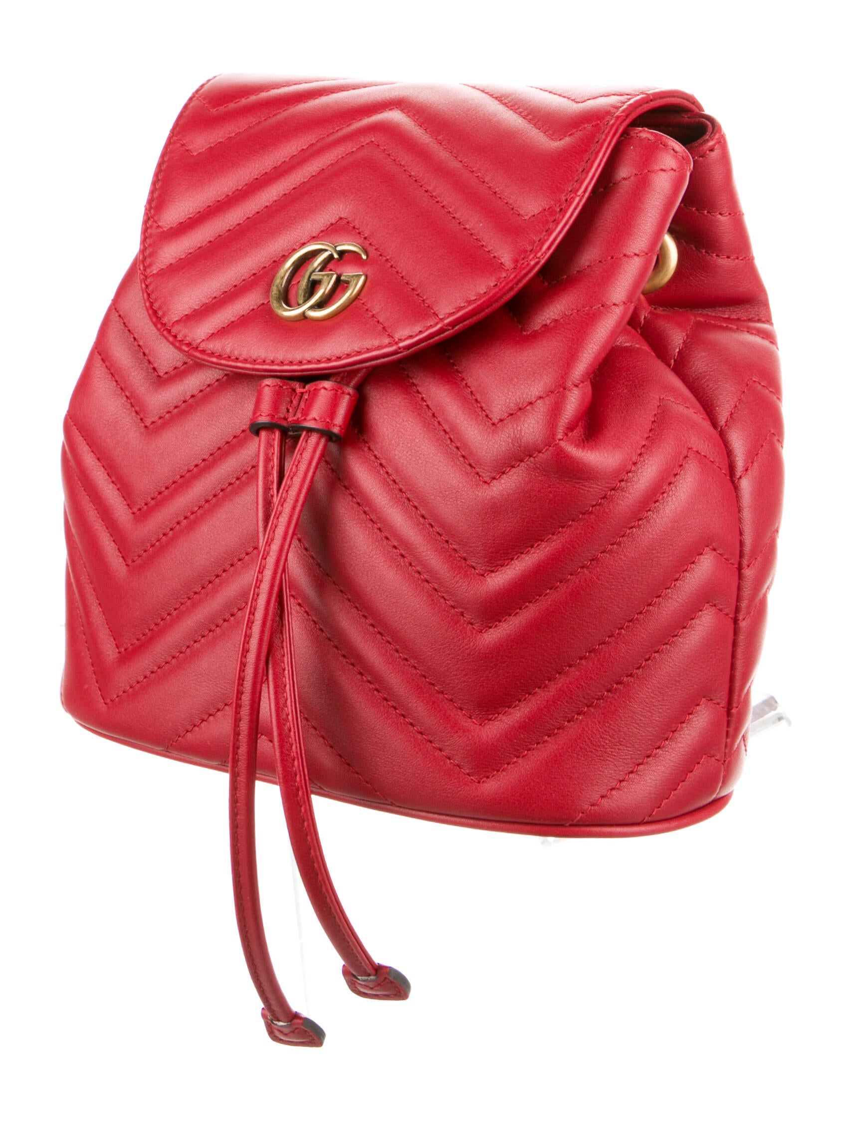 Gucci GG Marmont Mini Backpack Red Backpacks, Handbags GUC1173293