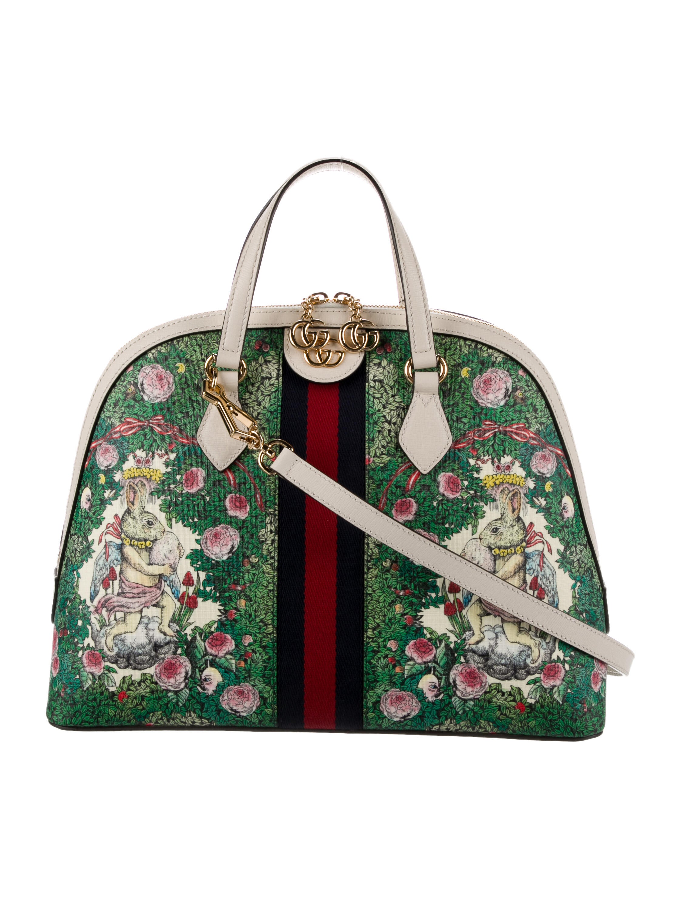 Gucci Yuko Higuchi Ophidia Dome Top Handle Bag - Green Handle Bags