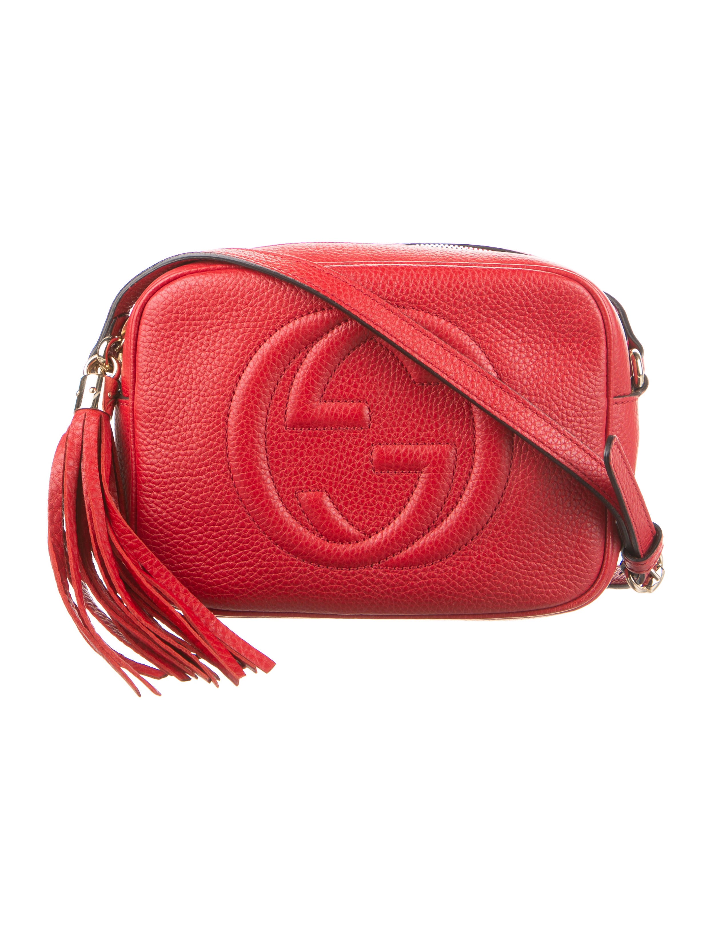 Gucci Small Soho Disco Crossbody Bag Red Crossbody Bags, Handbags