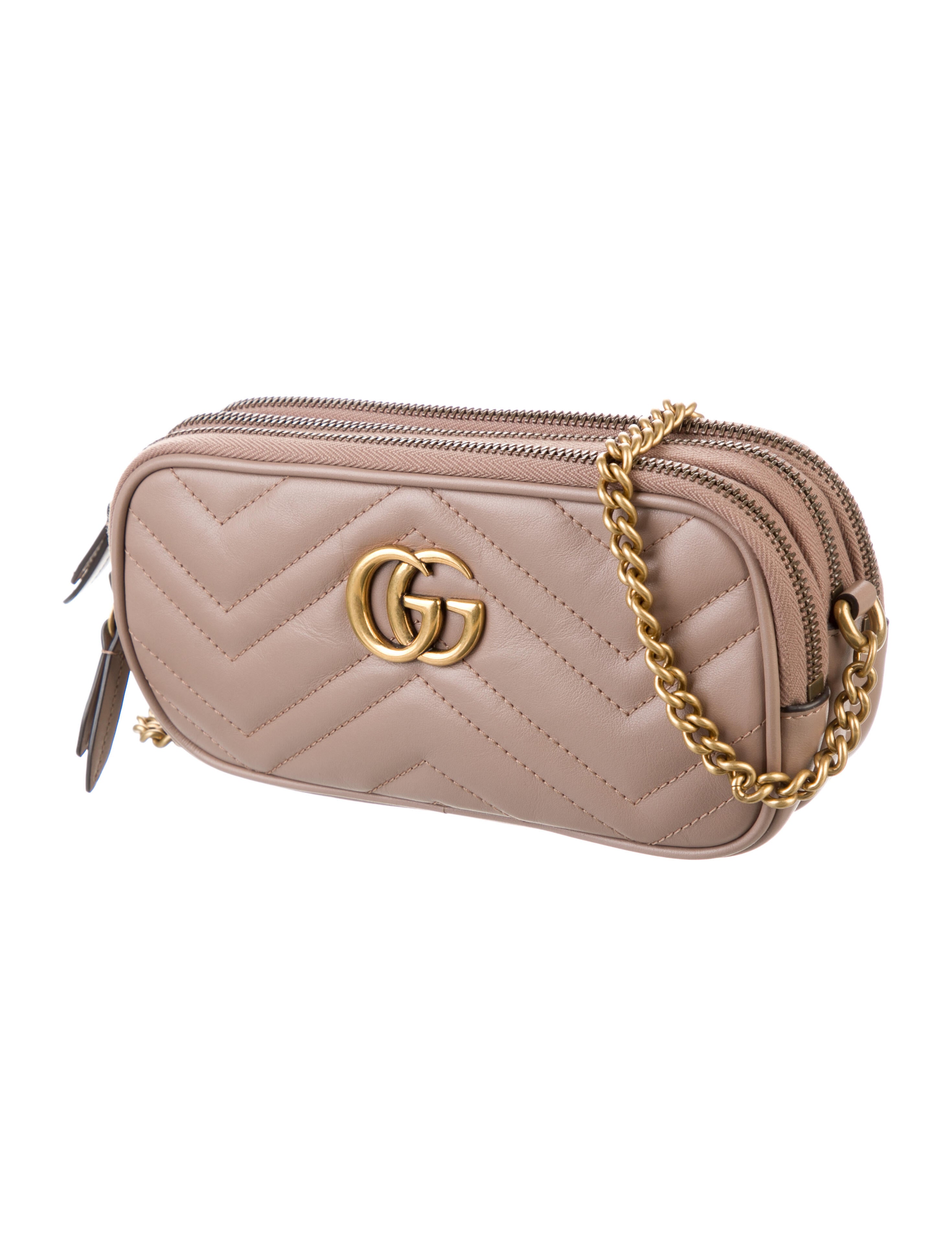 Gucci GG Marmont Crossbody Bag Pink Shoulder Bags, Handbags