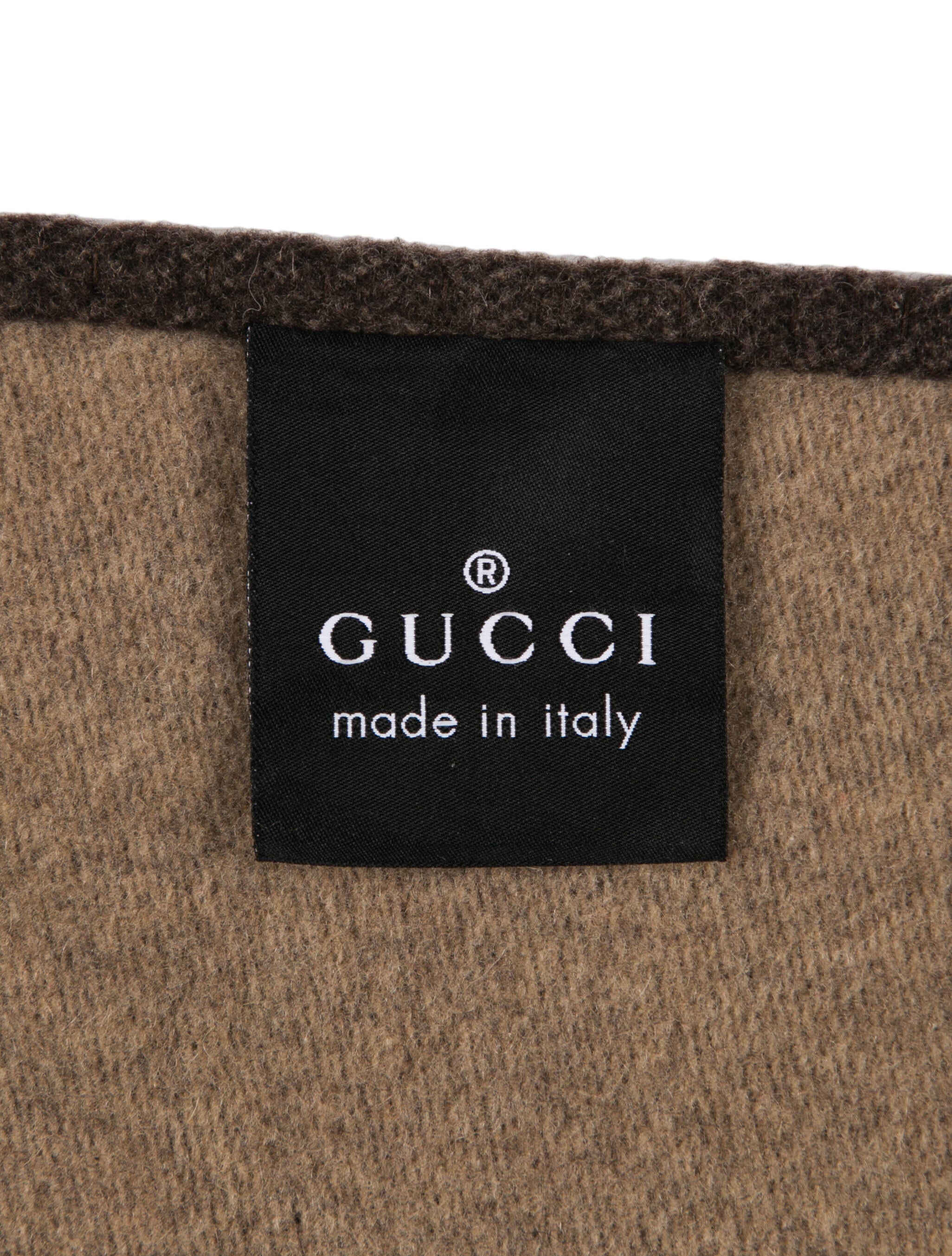 Gucci Wool-Blend GG Throw Blanket
