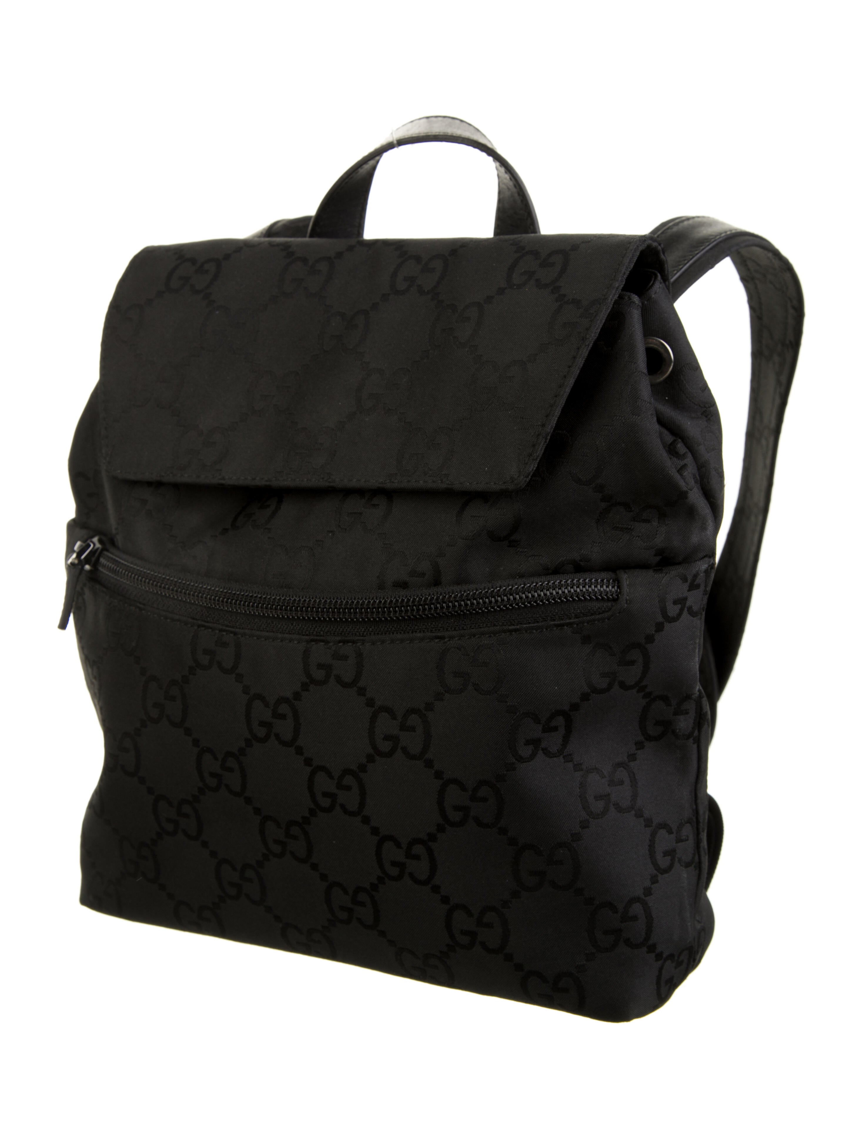 Gucci GG Nylon Backpack Black Backpacks, Handbags GUC1185745 The
