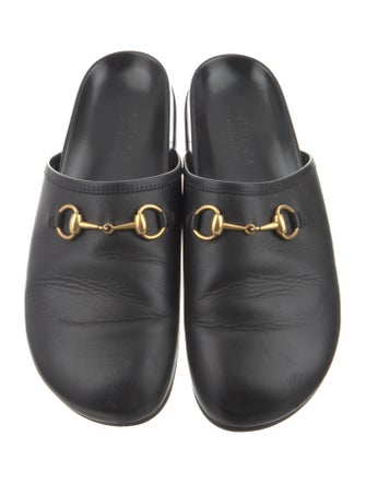 Gucci River Horsebit Accent Slippers