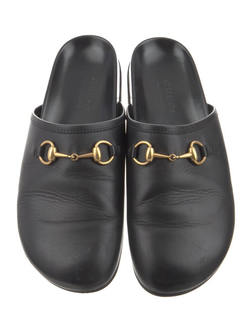 Gucci River Horsebit Accent Slippers