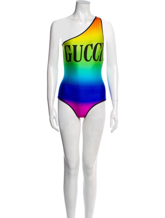 Gucci rainbow swimsuit Clearance