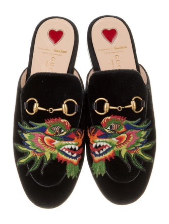 Gucci Princeton Horsebit Accent Mules