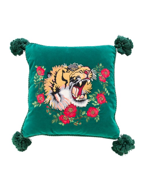 Gucci Tiger Velvet Cushion
