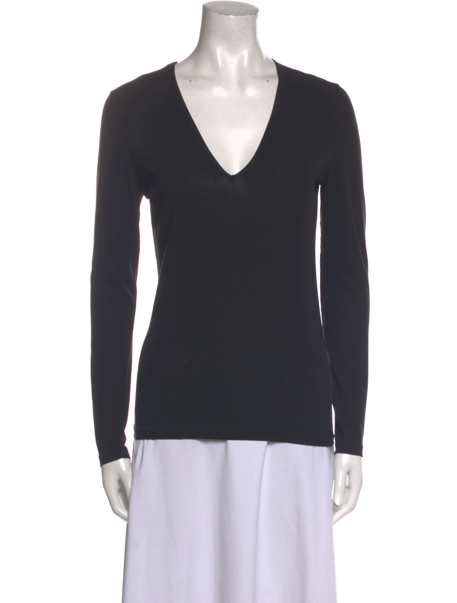 Gucci V-Neck Long Sleeve T-Shirt