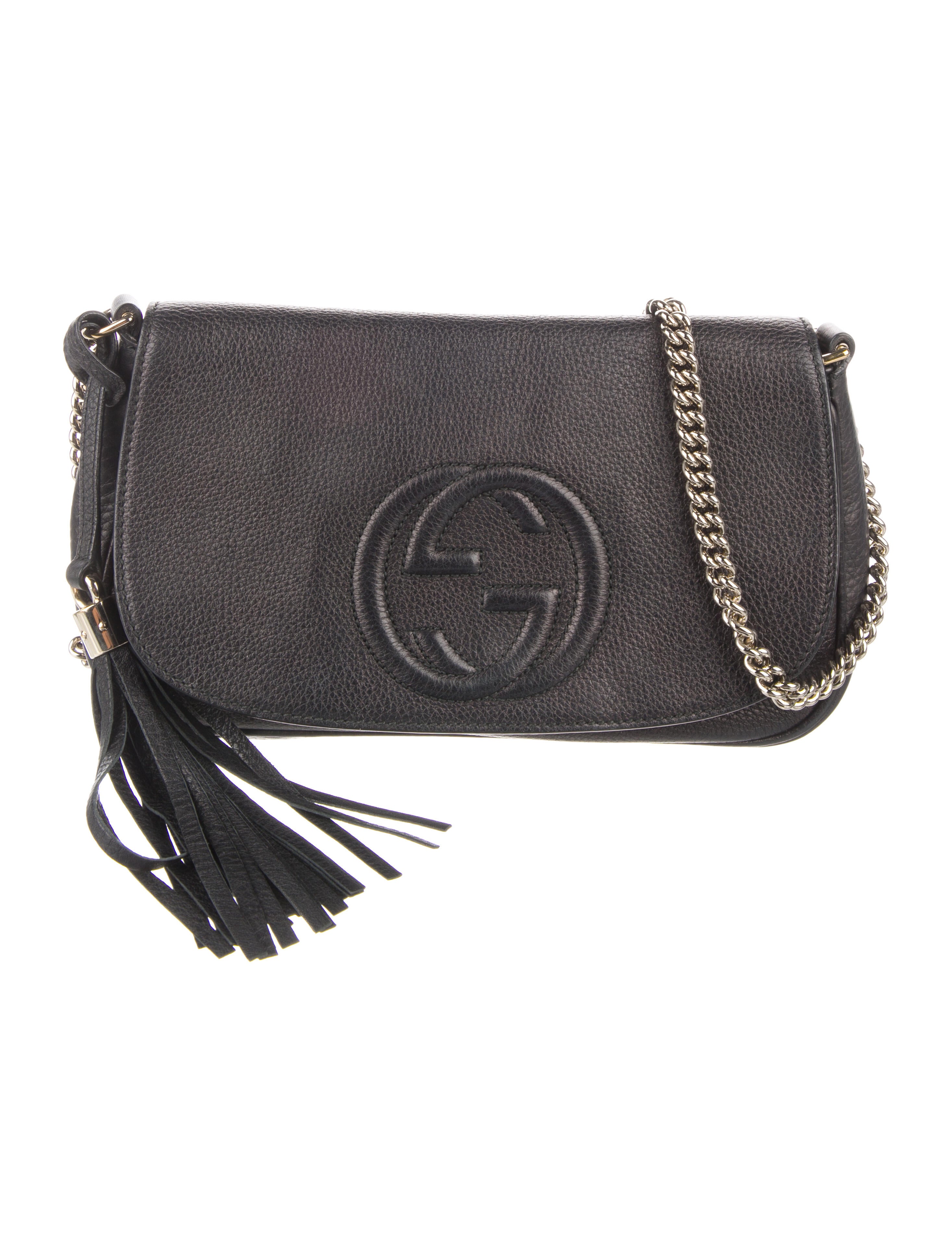 Gucci Mini Soho Chain Crossbody Bag Black Crossbody Bags, Handbags