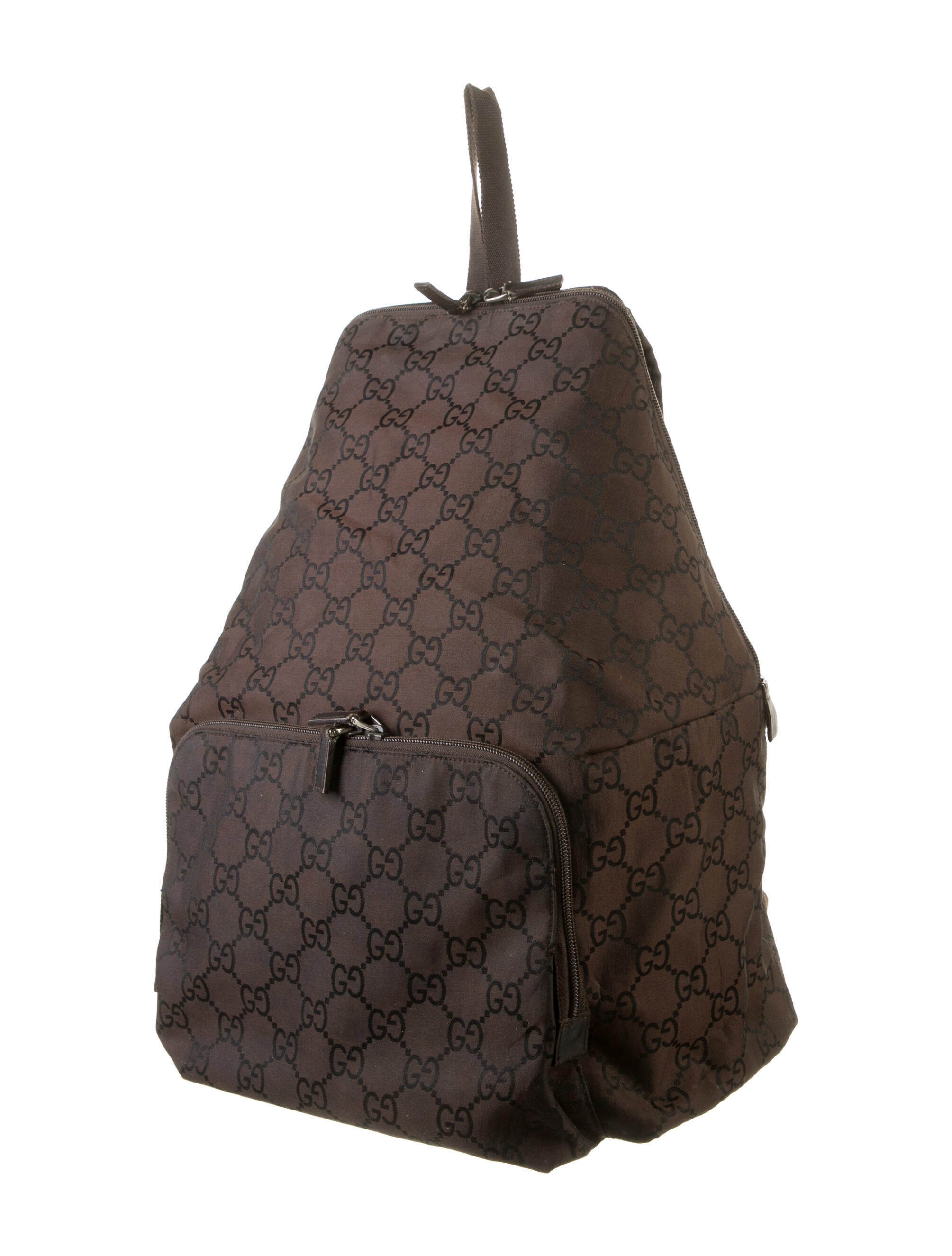 Gucci GG Nylon Backpack Brown Backpacks, Bags GUC1222302 The RealReal