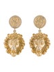 Gucci Lion Head Drop Earrings