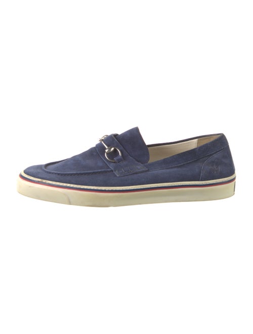 Gucci Horsebit Accent Suede Boat Shoes