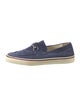 Gucci Horsebit Accent Suede Boat Shoes