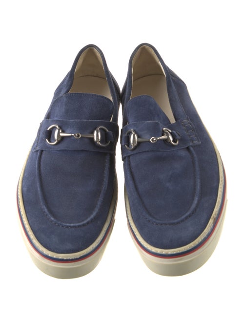 Gucci Horsebit Accent Suede Boat Shoes