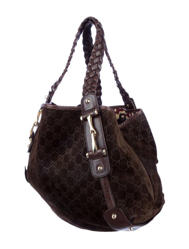 Gucci Guccissima Suede Pelham Bag