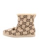 Gucci GG Supreme Shearling Boots
