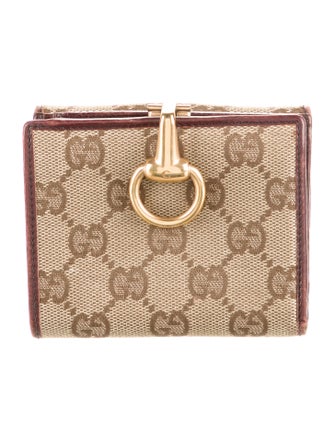 Gucci GG Canvas Canvas Compact Wallet