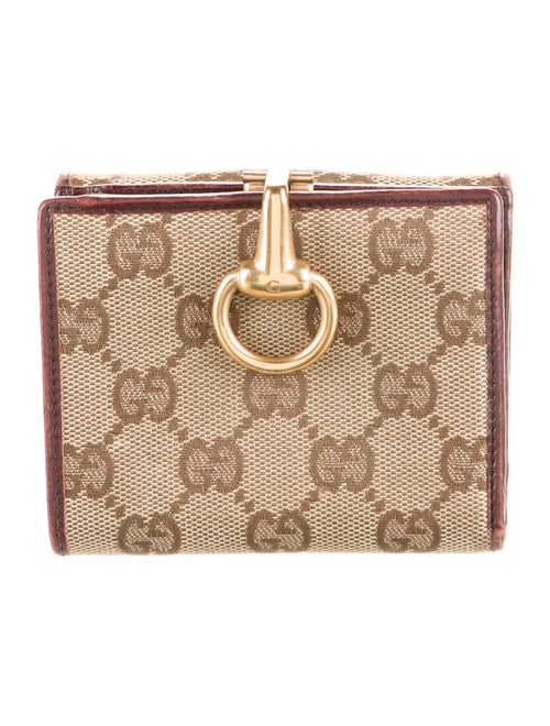 Gucci GG Canvas Canvas Compact Wallet